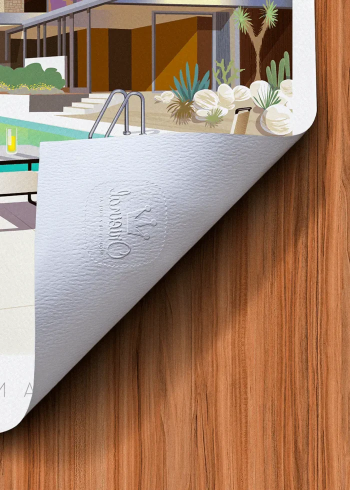 Tampon-233 Affiche Architecture Tampon Original Monsieur Z, Tirage d'art,