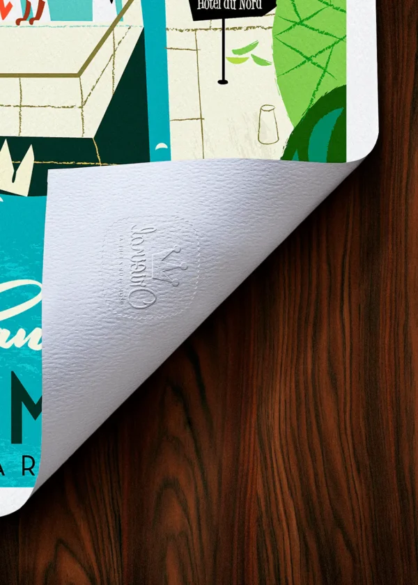 Tampon-238 Affiche Paris Tampon Original Monsieur Z, Tirage d'art,