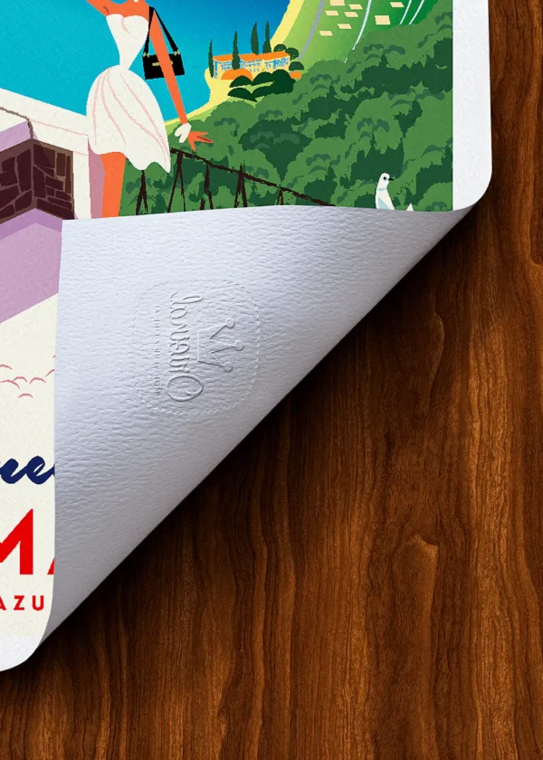 Tampon-239 Affiche Roquebrune Tampon Original Monsieur Z, Tirage d'art,