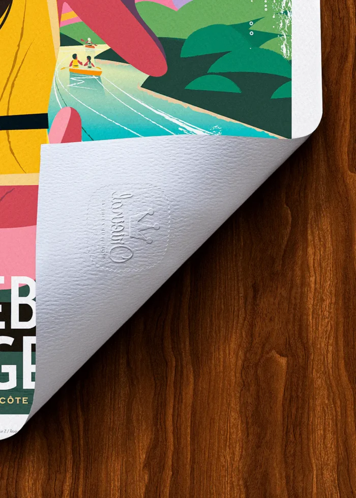 Tampon-244 Affiche Roquebrune Tampon Original Monsieur Z, Tirage d'art,