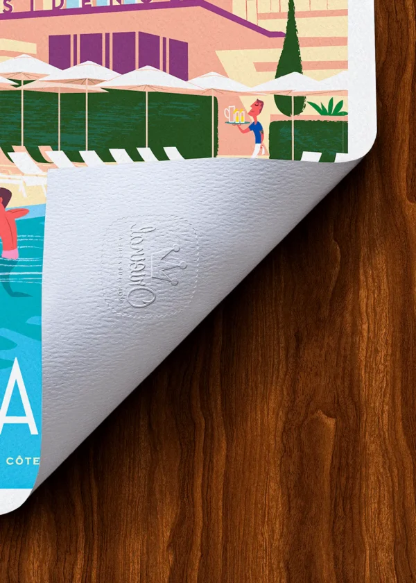 Tampon-245 Affiche Issambres Tampon Original Monsieur Z, Tirage d'art,