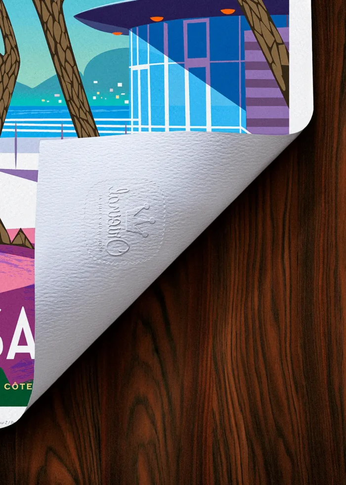 Tampon-248 Affiche Issambres Tampon Original Monsieur Z, Tirage d'art,