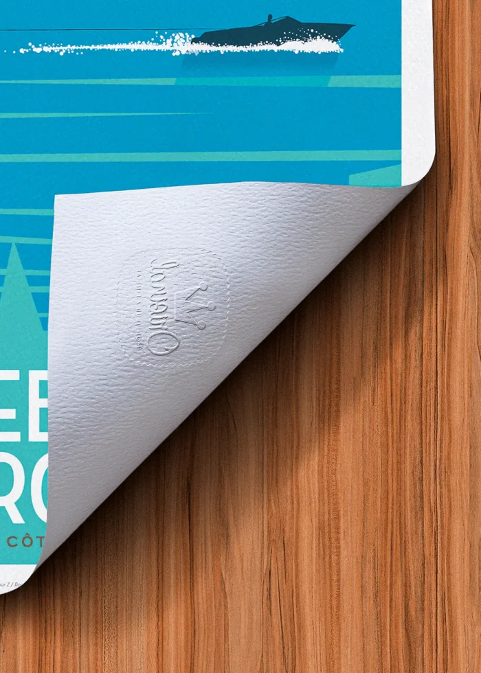 Tampon-249 Affiche Roquebrune Tampon Original Monsieur Z, Tirage d'art,