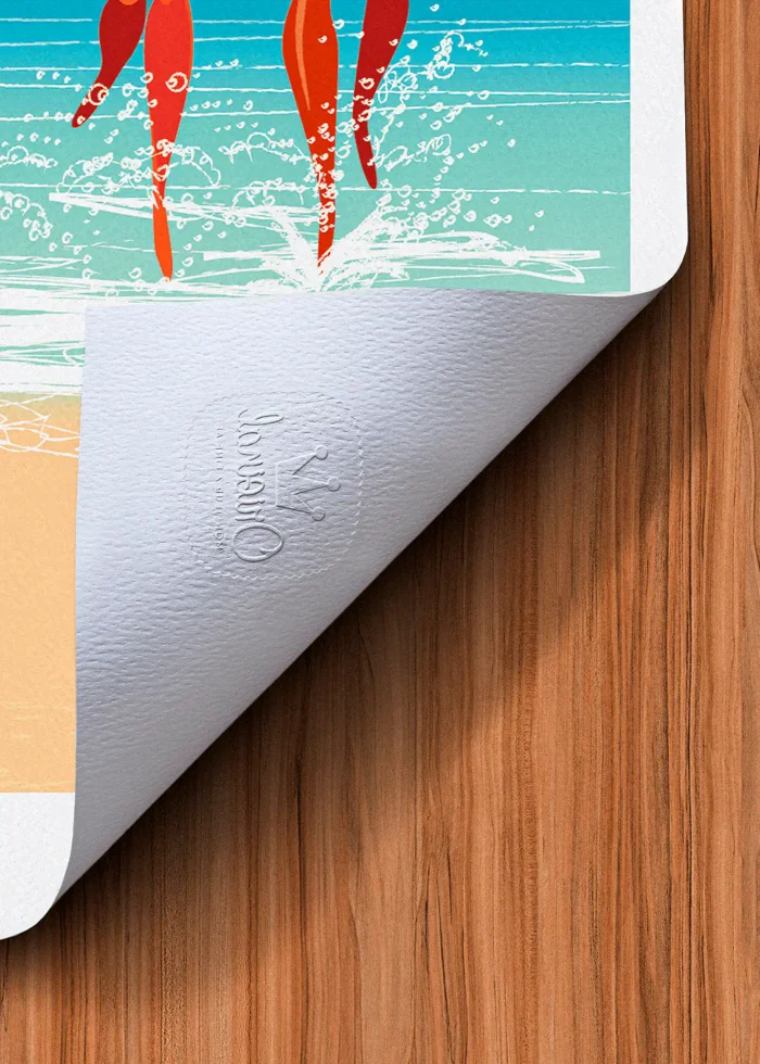 Tampon-254 Affiche Hyères Tampon Original Monsieur Z, Tirage d'art,