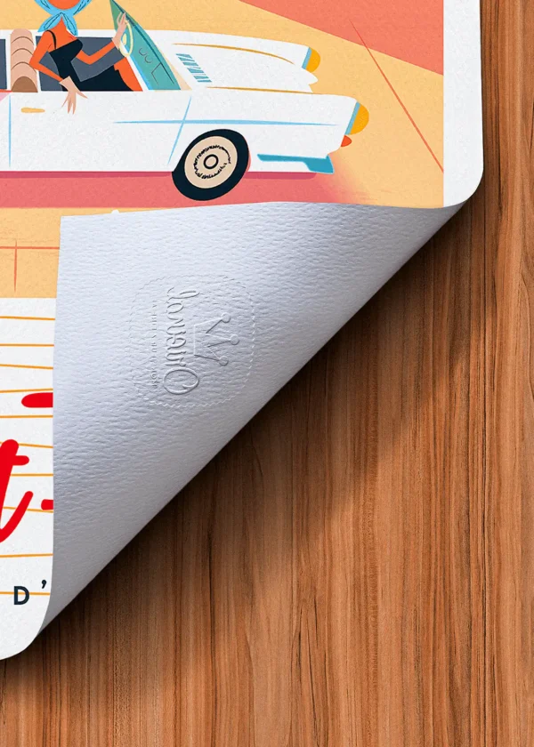 Tampon-261 Affiche Saint-tropez Tampon Original Monsieur Z, Tirage d'art,