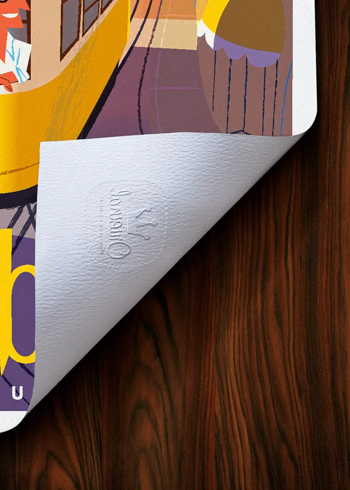 Tampon-262 Affiche Lisabon Tampon Original Monsieur Z, Tirage d'art,