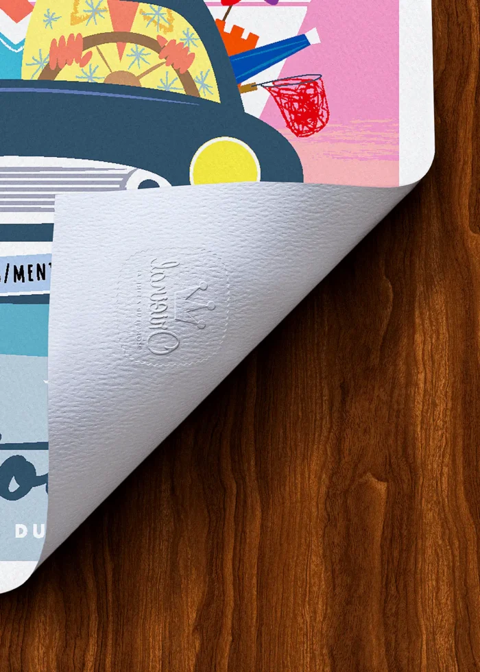 Tampon-271 Affiche Nationale 7 Tampon Original Monsieur Z, Tirage d'art,