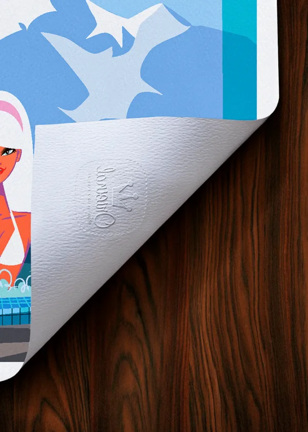 Tampon-280 Affiche Montagnes Tampon Original Monsieur Z, Tirage d'art,