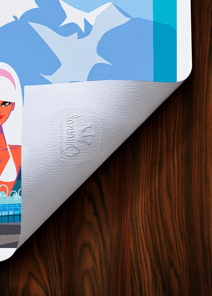 Tampon-280 Affiche Montagnes Tampon Original Monsieur Z, Tirage d'art,