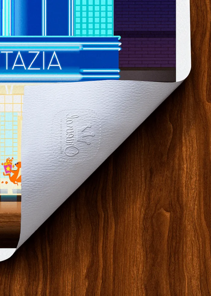 Tampon-282 Affiche Spirou Tampon Original Monsieur Z, Tirage d'art,