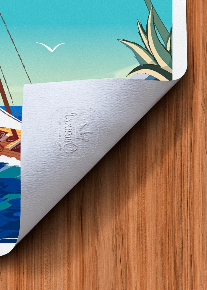 Tampon-292 Affiche Voilier Tampon Original Monsieur Z, Tirage d'art,