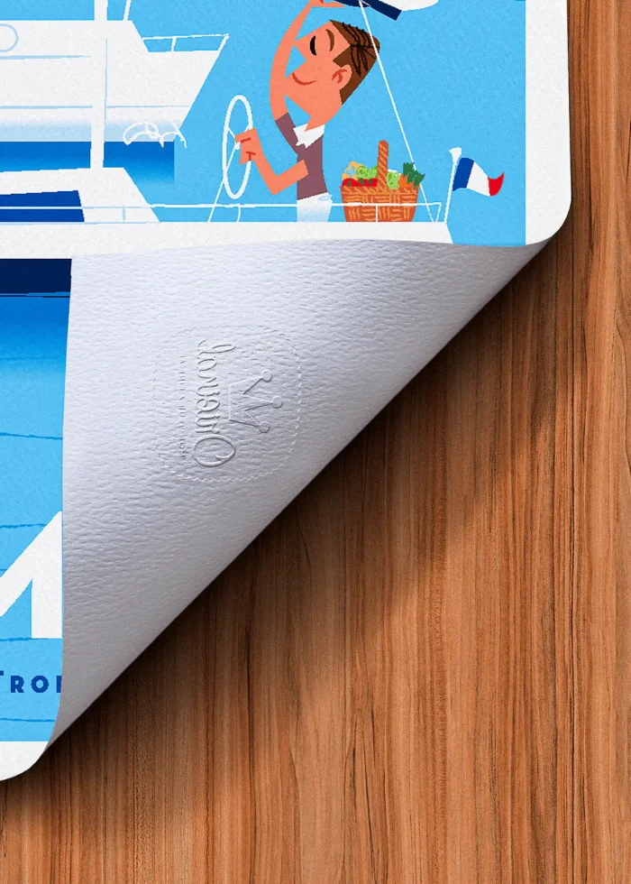 Tampon-298 Affiche Grimaud Tampon Original Monsieur Z, Tirage d'art,