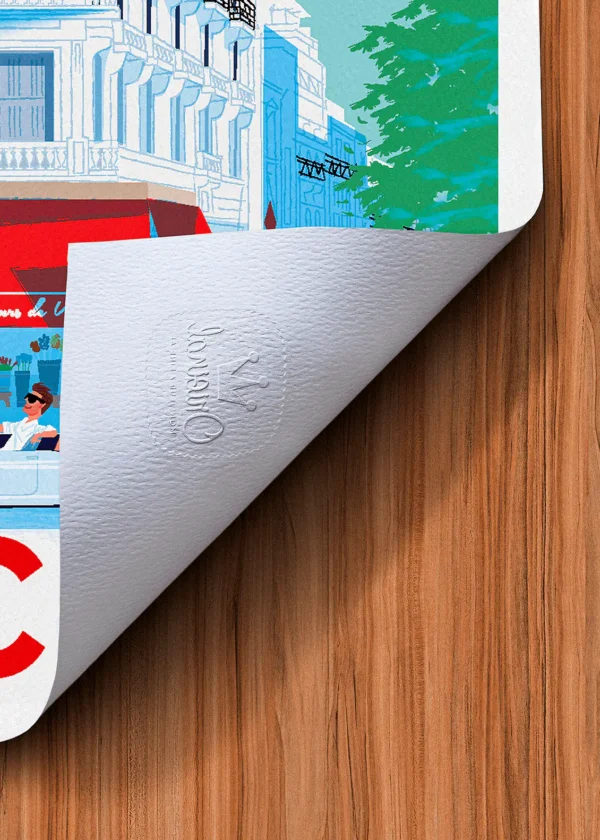 Tampon-300 Affiche Vichy Tampon Original Monsieur Z, Tirage d'art,