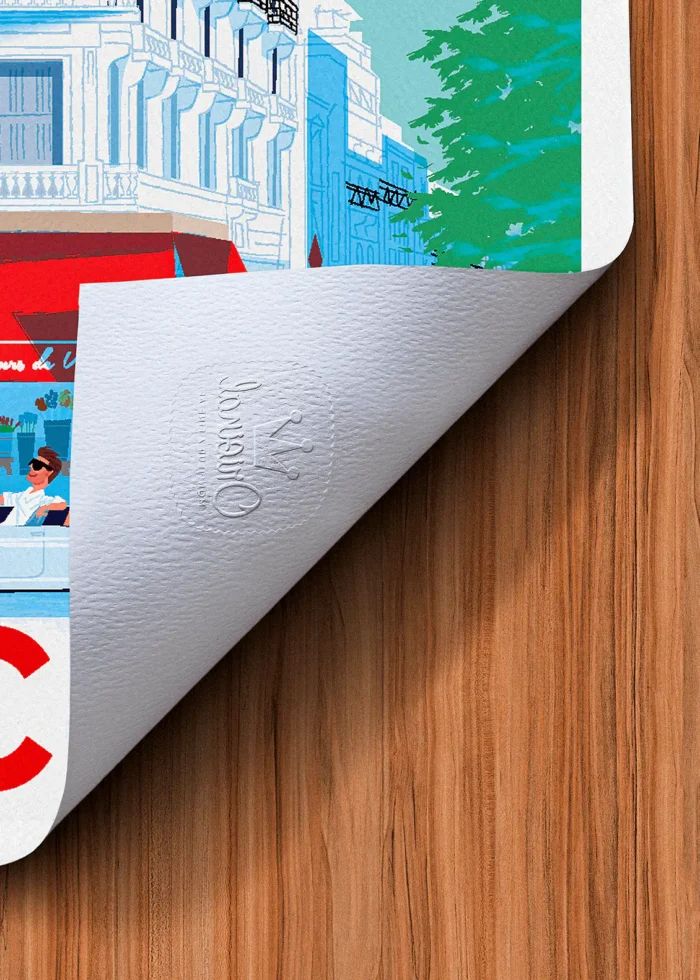 Tampon-300 Affiche Vichy Tampon Original Monsieur Z, Tirage d'art,