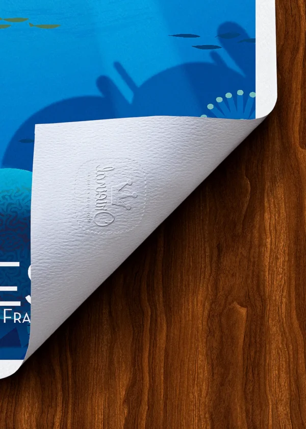 Tampon-309 Affiche sous les mers Tampon Original Monsieur Z, Tirage d'art,