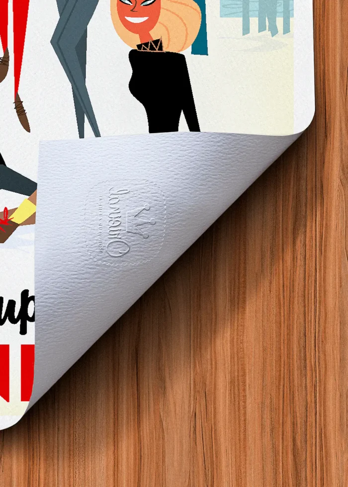 Tampon-317 Affiche Montagne Tampon Original Monsieur Z, Tirage d'art,