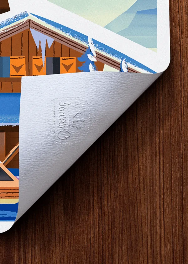 Tampon-318 Affiche Montagne Tampon Original Monsieur Z, Tirage d'art,