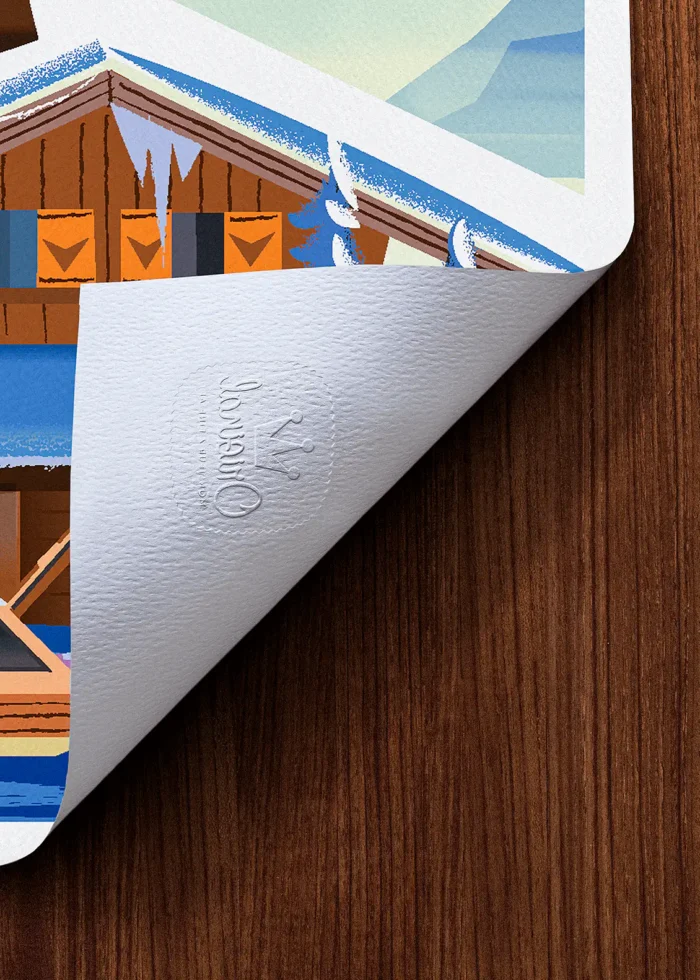 Tampon-318 Affiche Montagne Tampon Original Monsieur Z, Tirage d'art,