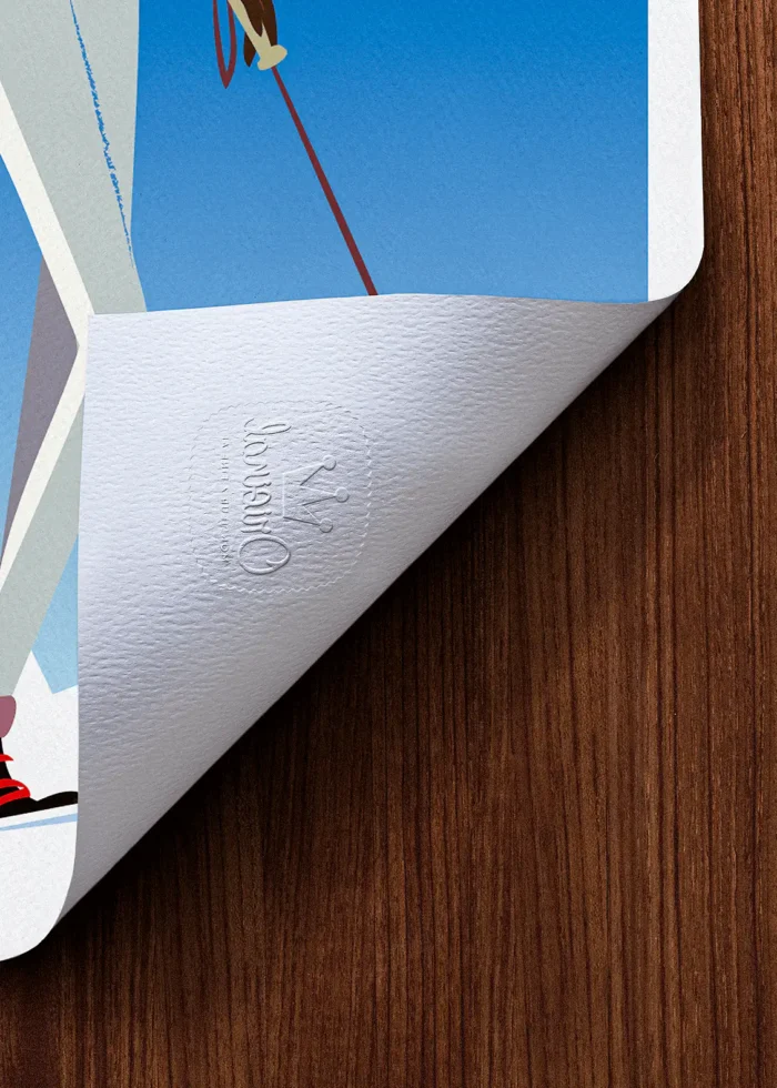 Tampon-322 Affiche Montagne Tampon Original Monsieur Z, Tirage d'art,