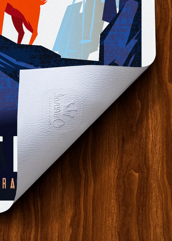 Tampon-323 Affiche Montagne Tampon Original Monsieur Z, Tirage d'art,