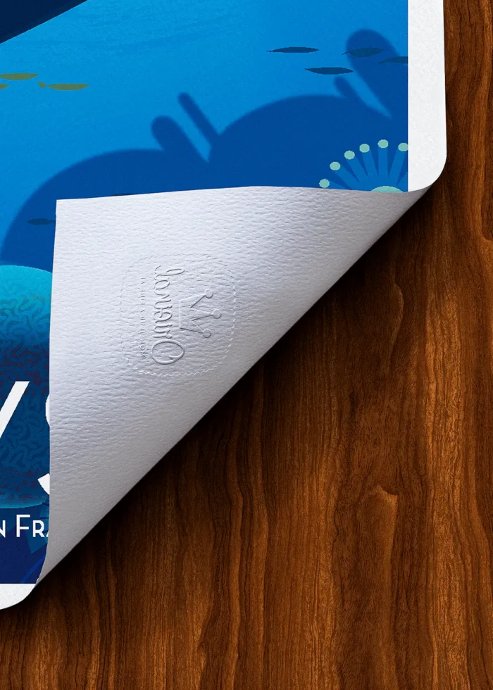 Tampon-329 Affiche Sous marins Tampon Original Monsieur Z, Tirage d'art,