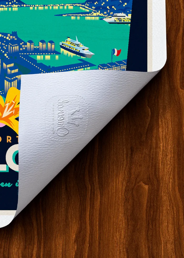 Tampon-330 Affiche Toulon Tampon Original Monsieur Z, Tirage d'art,