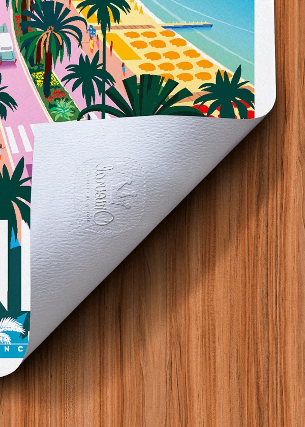 Tampon-332 Affiche Cannes Tampon Original Monsieur Z, Tirage d'art,