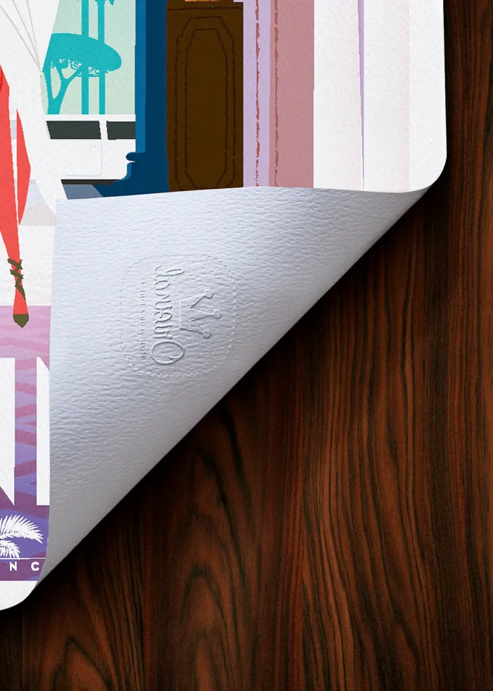 Tampon-333 Affiche Cannes Tampon Original Monsieur Z, Tirage d'art,