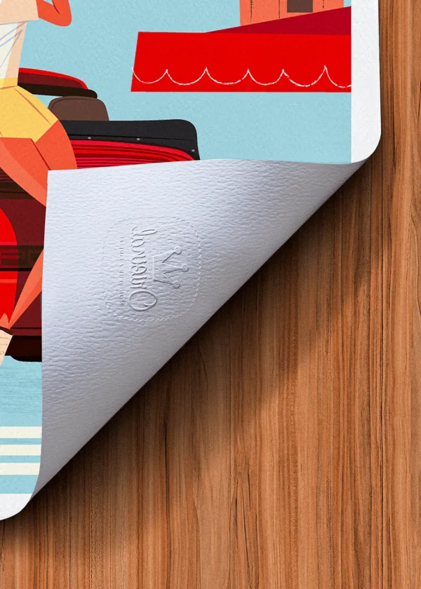 Tampon-334 Affiche Cannes Tampon Original Monsieur Z, Tirage d'art,