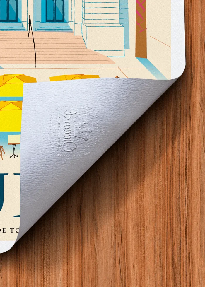 Tampon-340 Affiche Toulon Tampon Original Monsieur Z, Tirage d'art,