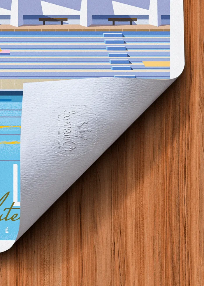 Tampon-348 Affiche toulon Tampon Original Monsieur Z, Tirage d'art,