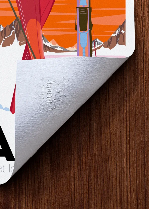 Tampon-357 Affiche Montagne Tampon Original Monsieur Z, Tirage d'art,