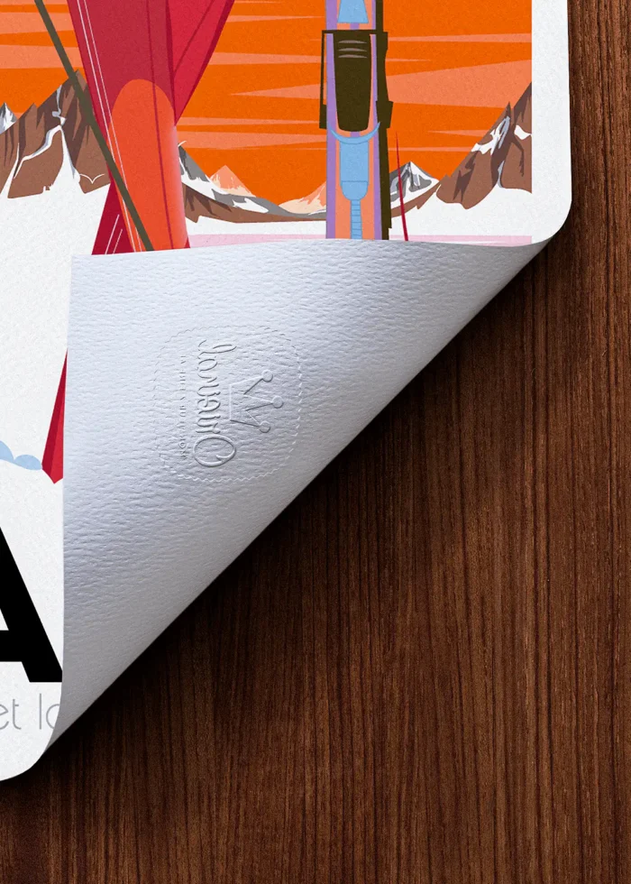 Tampon-357 Affiche Montagne Tampon Original Monsieur Z, Tirage d'art,