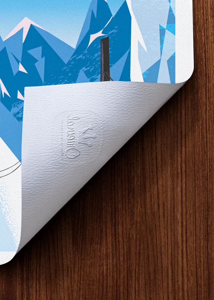 Tampon-358 Affiche Montagne Tampon Original Monsieur Z, Tirage d'art,