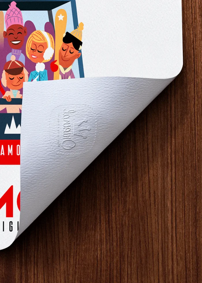 Tampon-359 Affiche Montagne Tampon Original Monsieur Z, Tirage d'art,