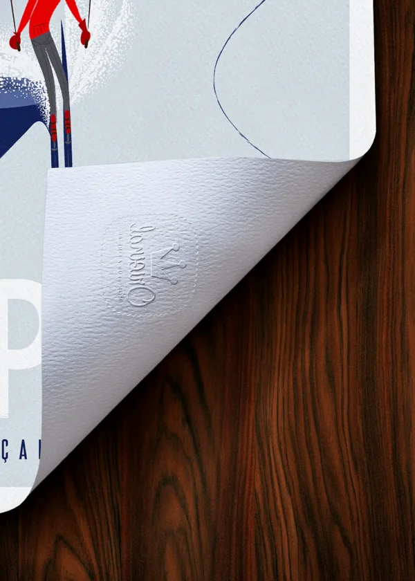 Tampon-360 Affiche Montagne Tampon Original Monsieur Z, Tirage d'art,