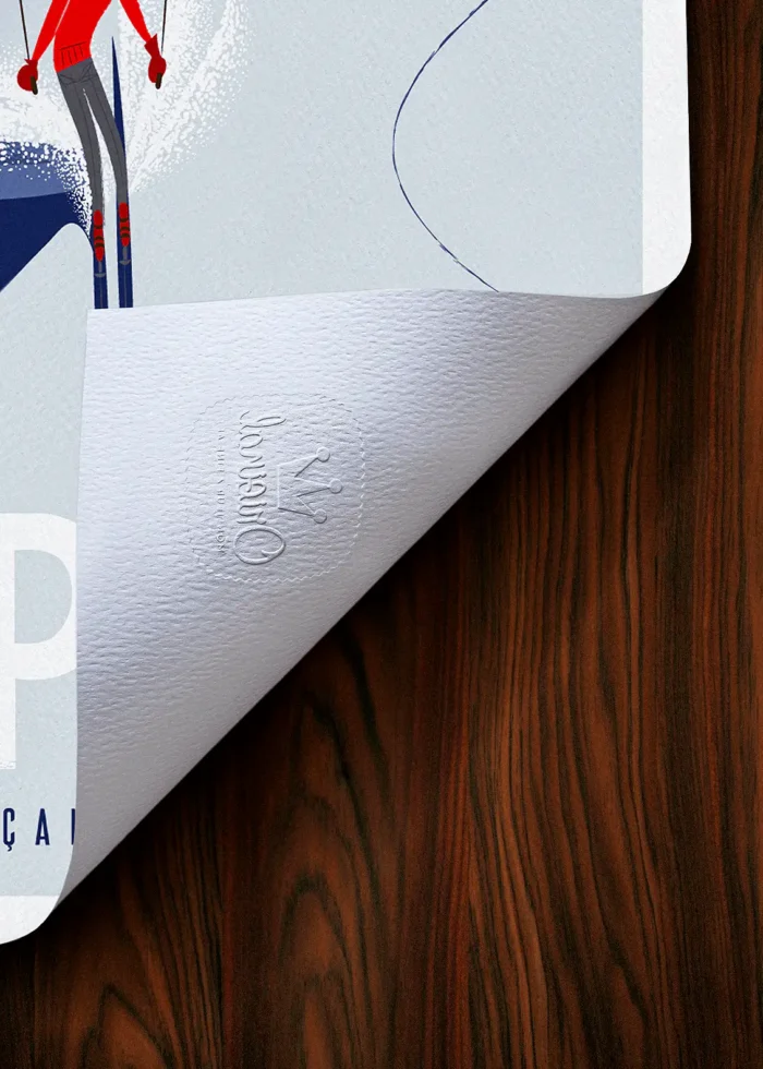 Tampon-360 Affiche Montagne Tampon Original Monsieur Z, Tirage d'art,