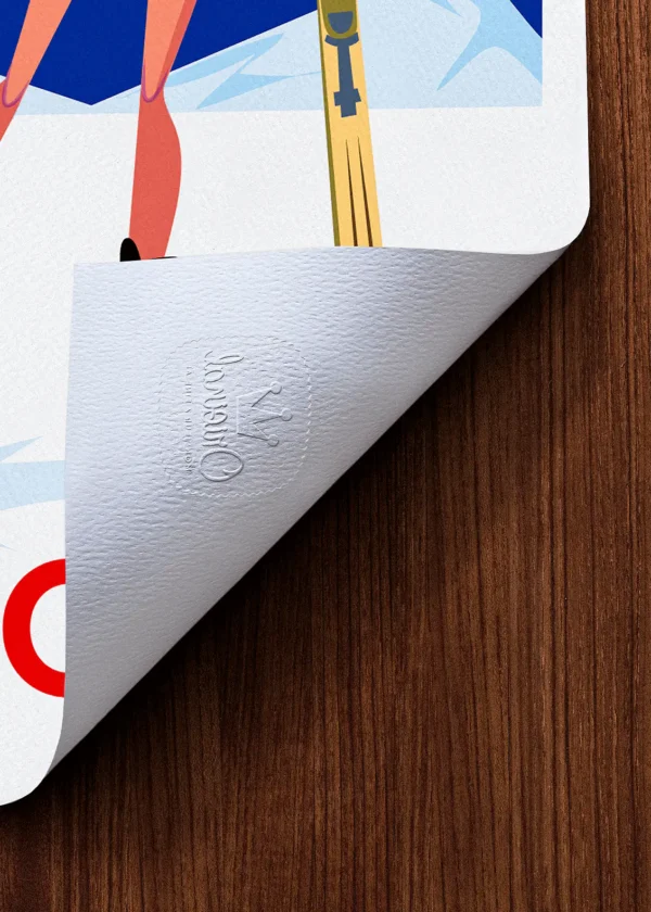 Tampon-361 Affiche Montagne Tampon Original Monsieur Z, Tirage d'art,