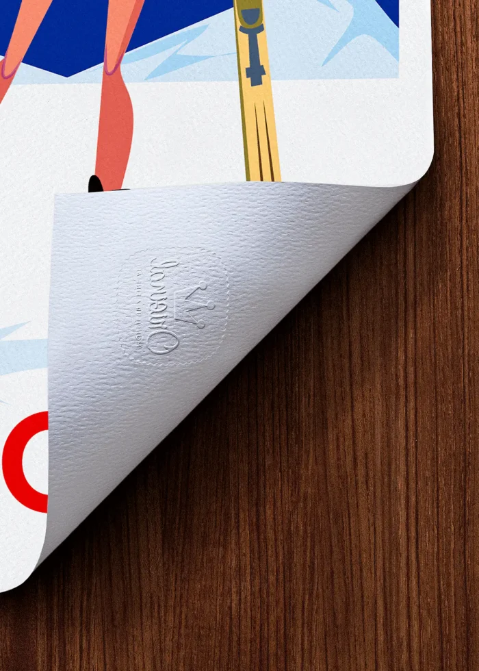 Tampon-361 Affiche Montagne Tampon Original Monsieur Z, Tirage d'art,