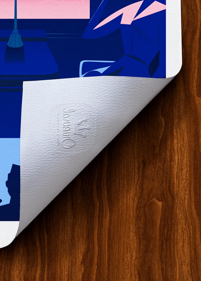 Tampon-362 Affiche Train Orient express Tampon Original Monsieur Z, Tirage d'art,