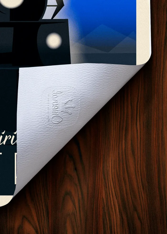 Tampon-363 Affiche Train Orient express Tampon Original Monsieur Z, Tirage d'art,