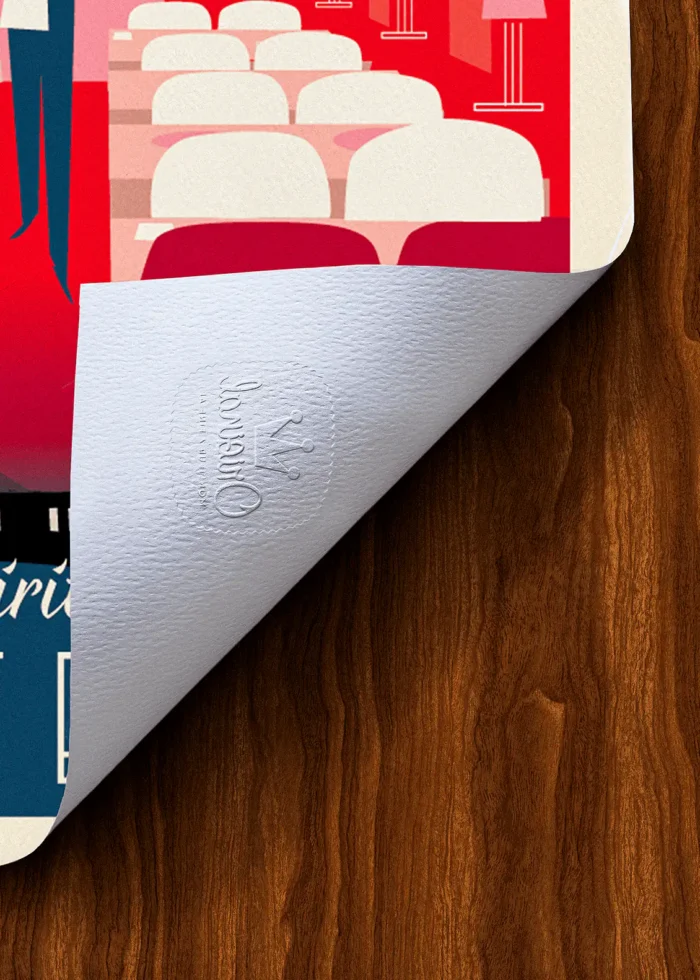 Tampon-364 Affiche Train Orient express Tampon Original Monsieur Z, Tirage d'art,