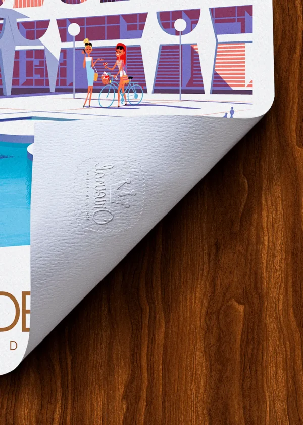 Tampon-387 Affiche La grande motte Tampon Original Monsieur Z, Tirage d'art,