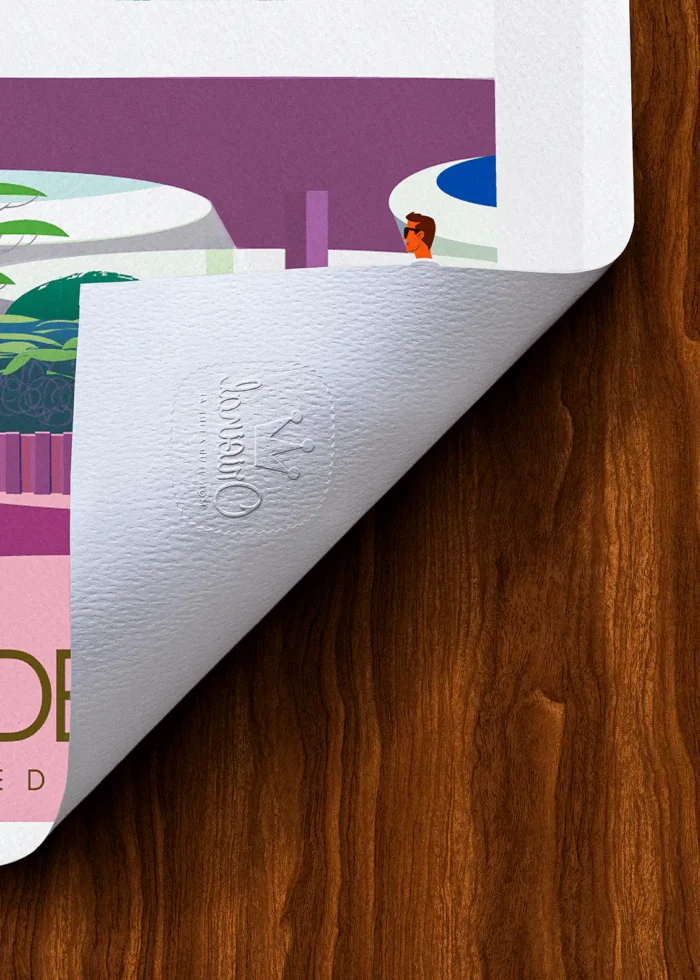 Tampon-388 Affiche La grande motte Tampon Original Monsieur Z, Tirage d'art,