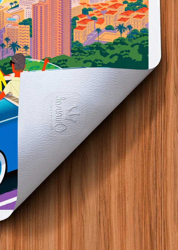 Tampon-391 Affiche Monaco Tampon Original Monsieur Z, Tirage d'art,