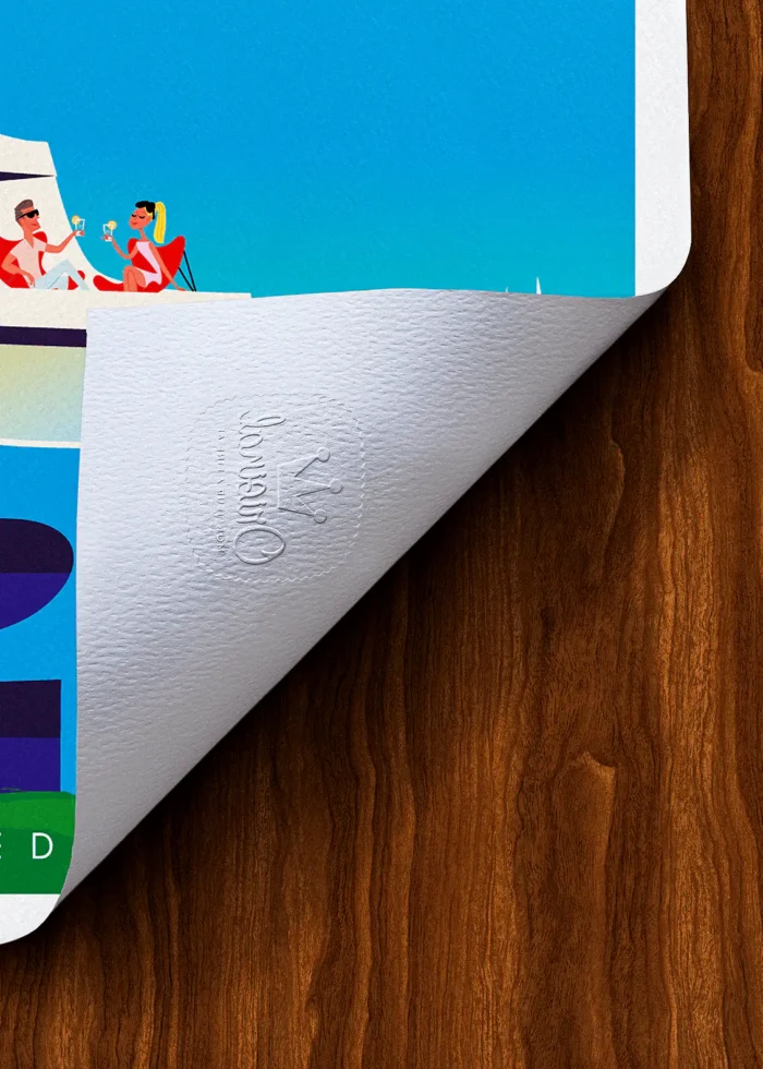 Tampon-393 Affiche La Grande motte Tampon Original Monsieur Z, Tirage d'art,