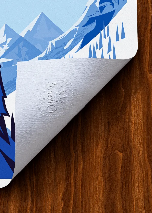 Tampon-413 Affiche Montagne Tampon Original Monsieur Z, Tirage d'art,