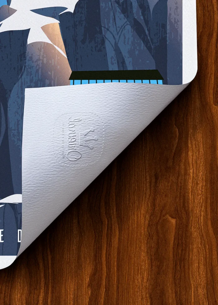 Tampon-414 Affiche Montagne Tampon Original Monsieur Z, Tirage d'art,