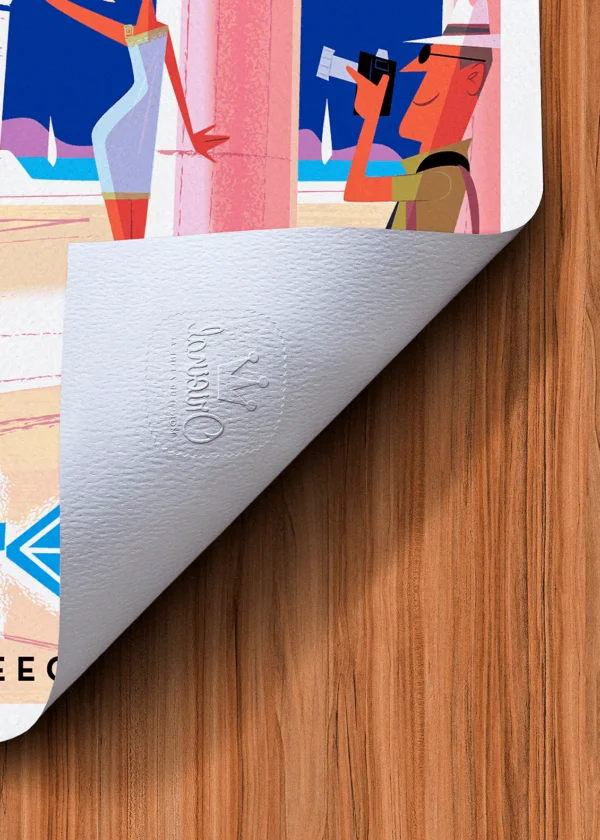 Tampon-415 Affiche Athenes Tampon Original Monsieur Z, Tirage d'art,