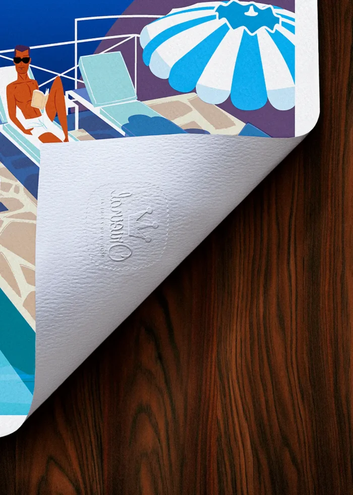 Tampon-417 Affiche Hotel Tampon Original Monsieur Z, Tirage d'art,